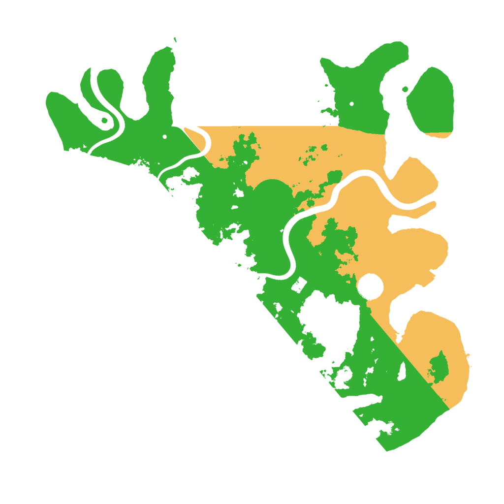 Biome Rust Map: Procedural Map, Size: 3500, Seed: 1439315907