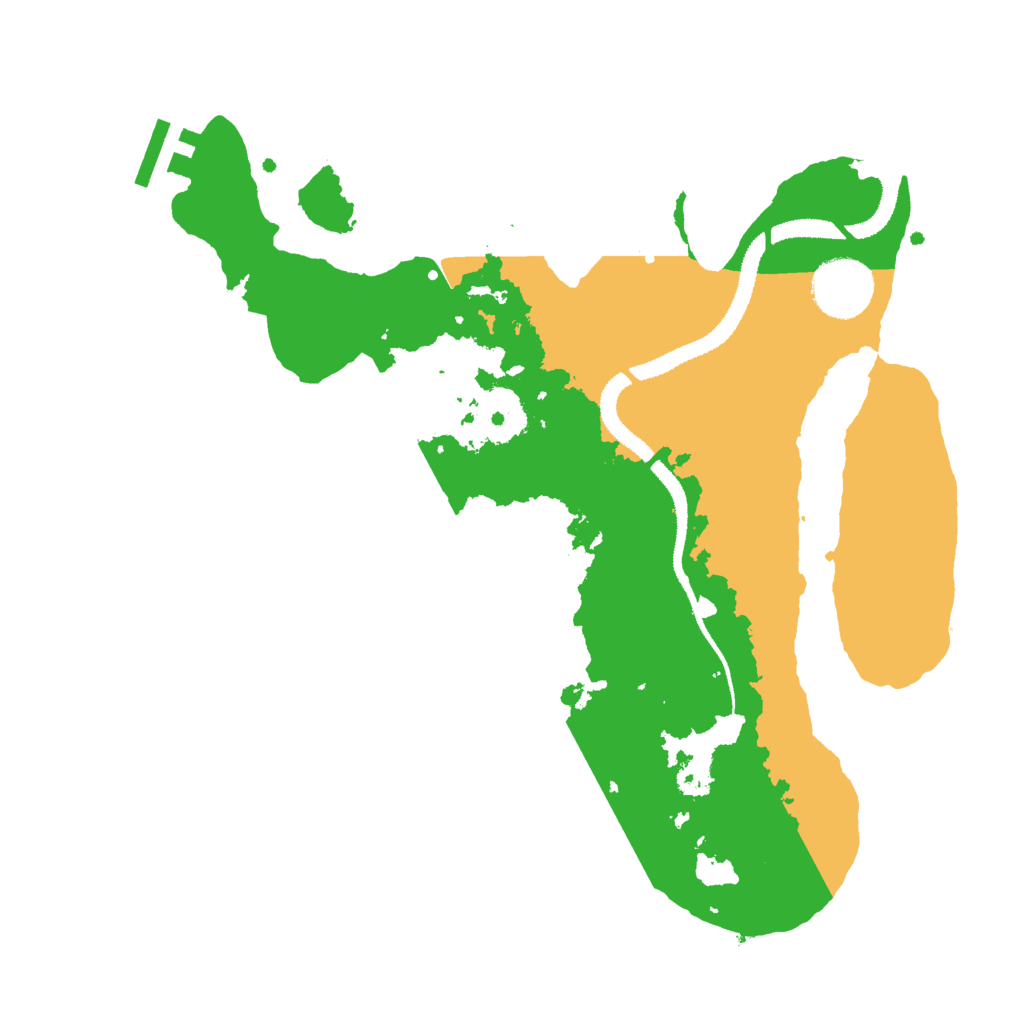 Biome Rust Map: Procedural Map, Size: 3000, Seed: 6197