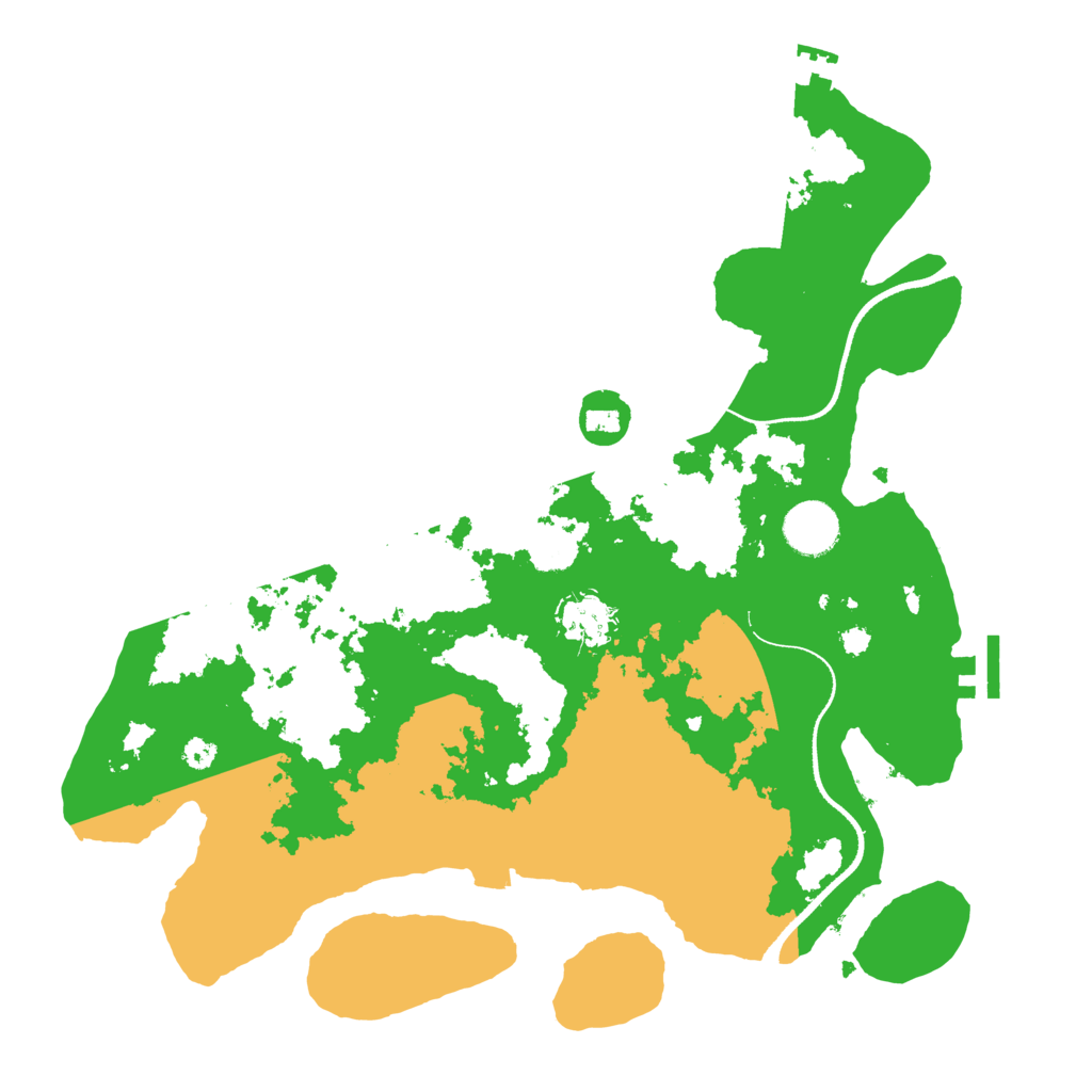Biome Rust Map: Procedural Map, Size: 3500, Seed: 78968796