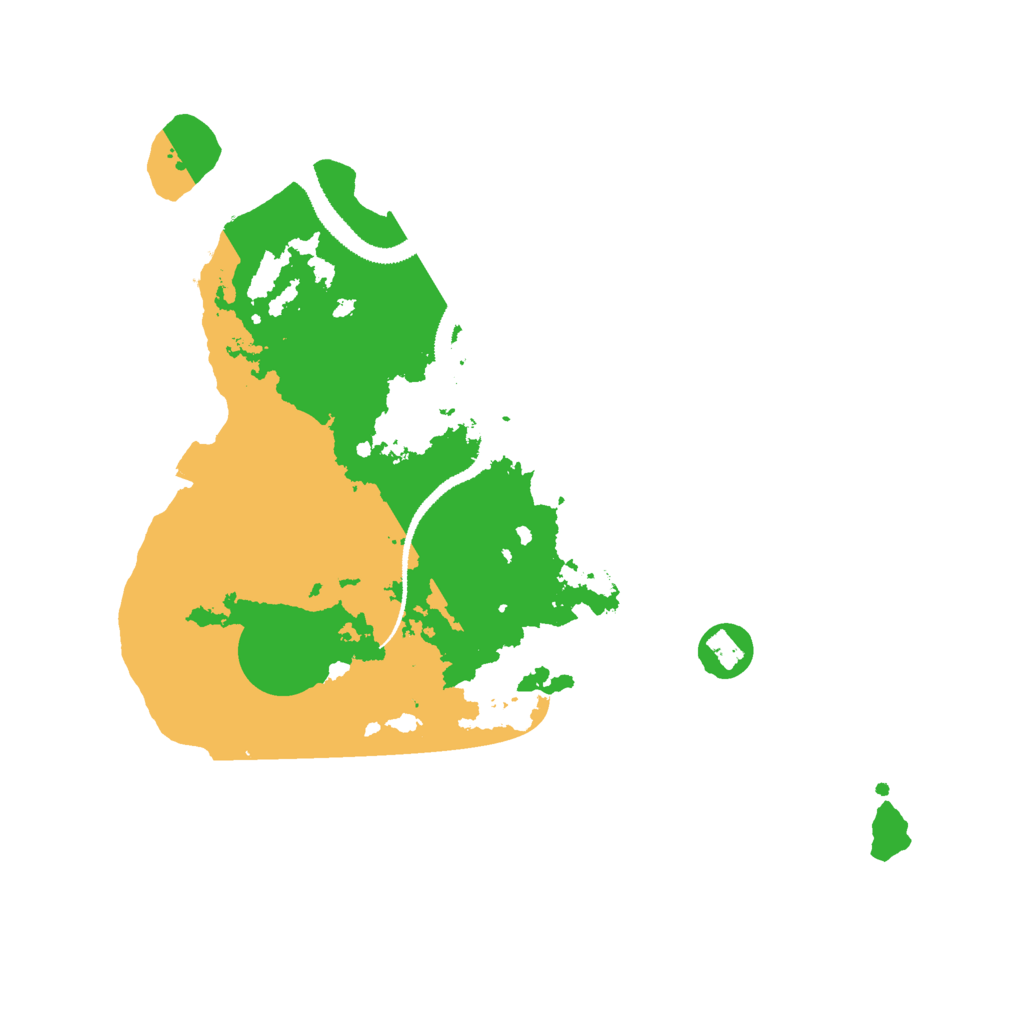 Biome Rust Map: Procedural Map, Size: 3000, Seed: 2543789