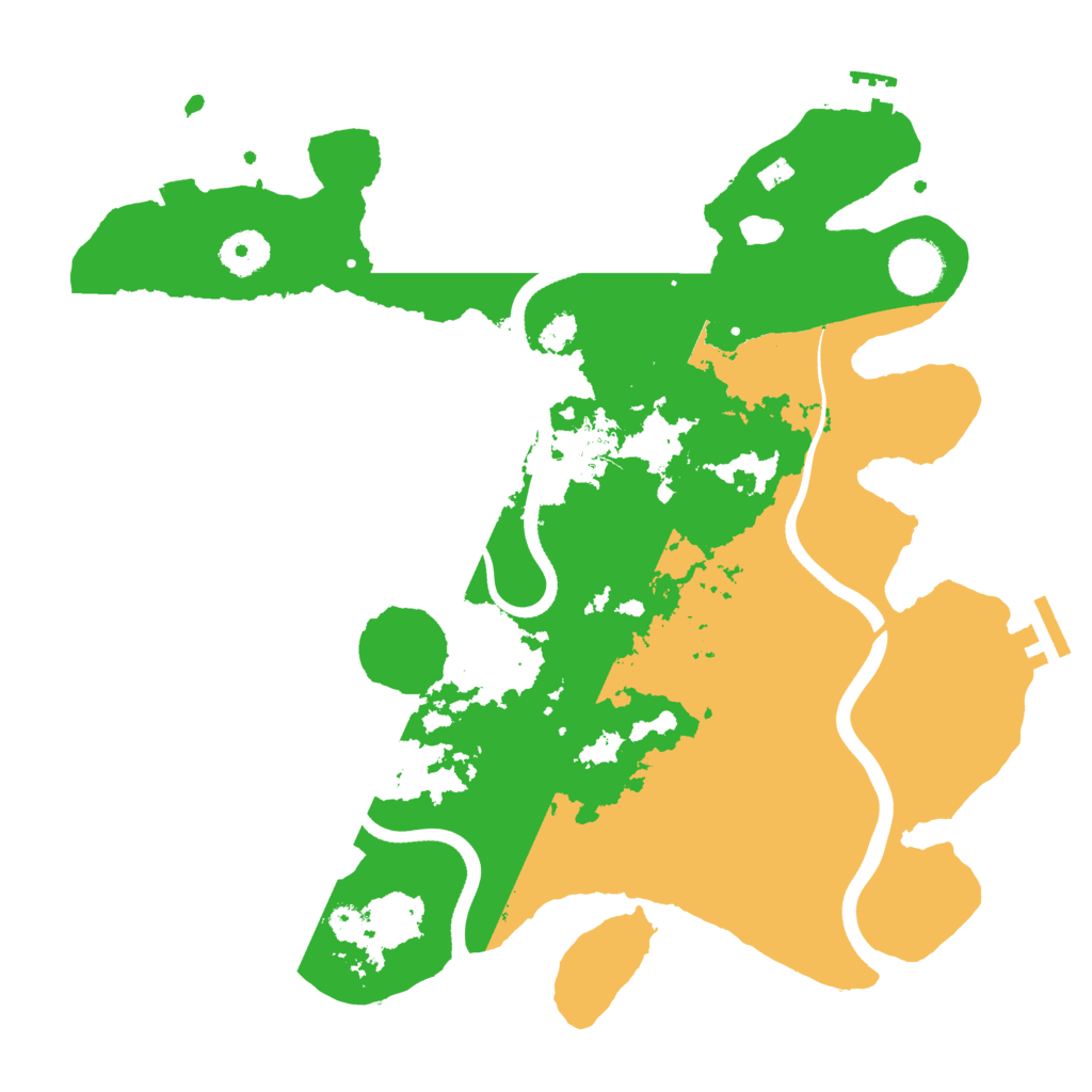 Biome Rust Map: Procedural Map, Size: 3500, Seed: 3225691