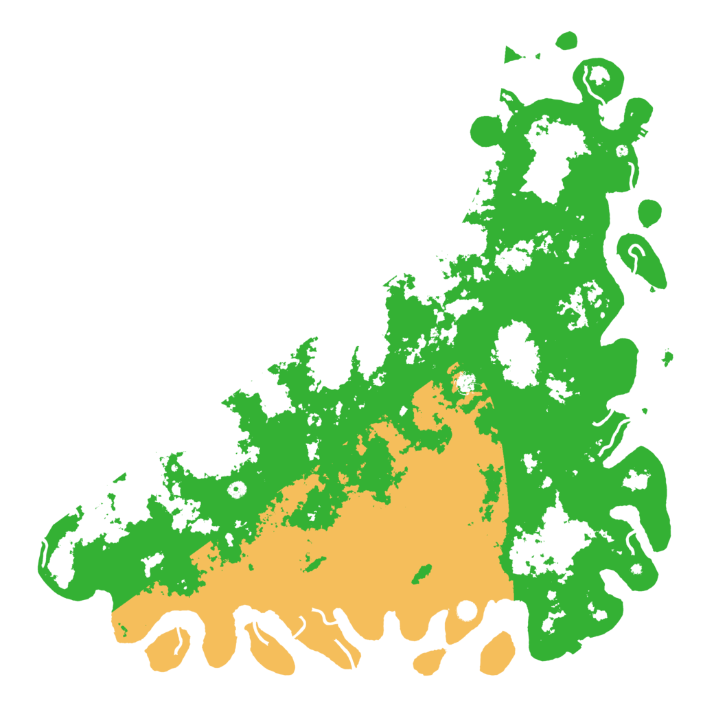 Biome Rust Map: Procedural Map, Size: 6000, Seed: 92412396