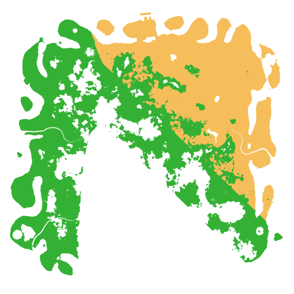 Biome Rust Map: Procedural Map, Size: 5500, Seed: 543625