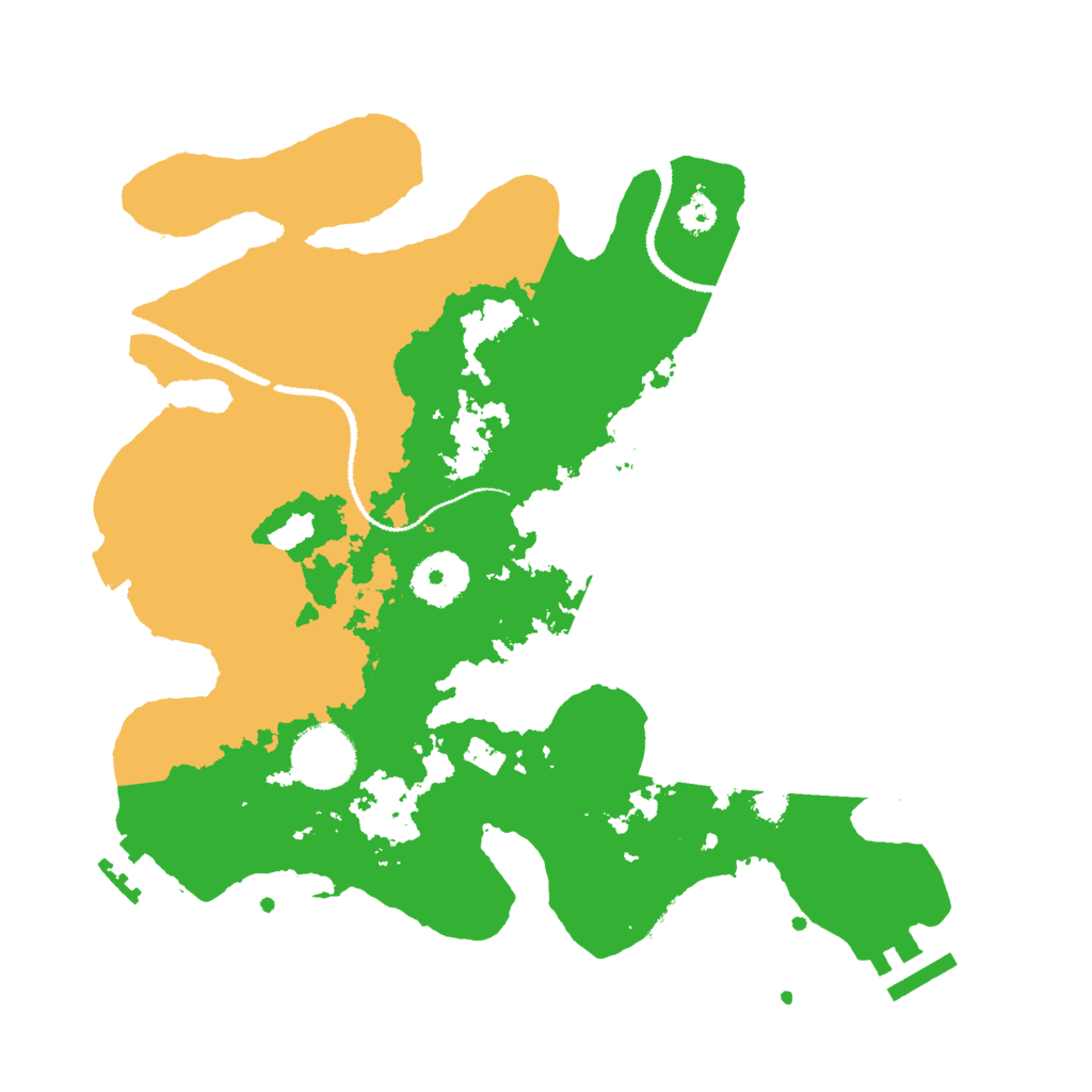 Biome Rust Map: Procedural Map, Size: 3000, Seed: 91268