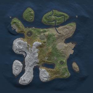 Thumbnail Rust Map: Procedural Map, Size: 2500, Seed: 500662864, 7 Monuments