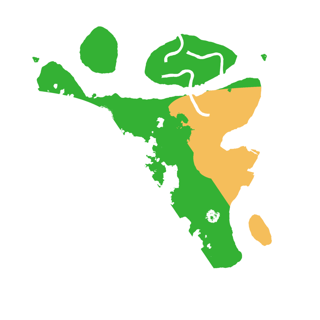 Biome Rust Map: Procedural Map, Size: 2500, Seed: 500662864