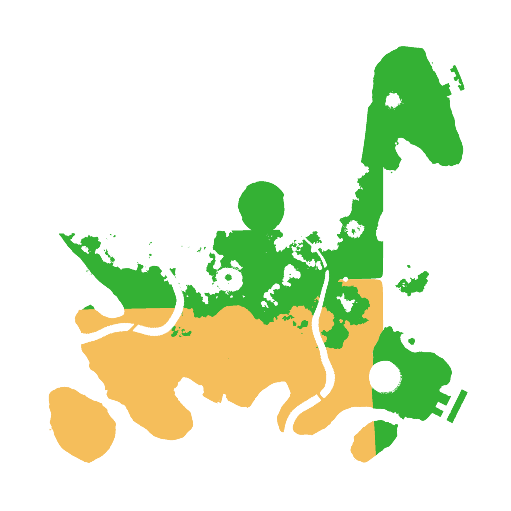 Biome Rust Map: Procedural Map, Size: 3000, Seed: 87544