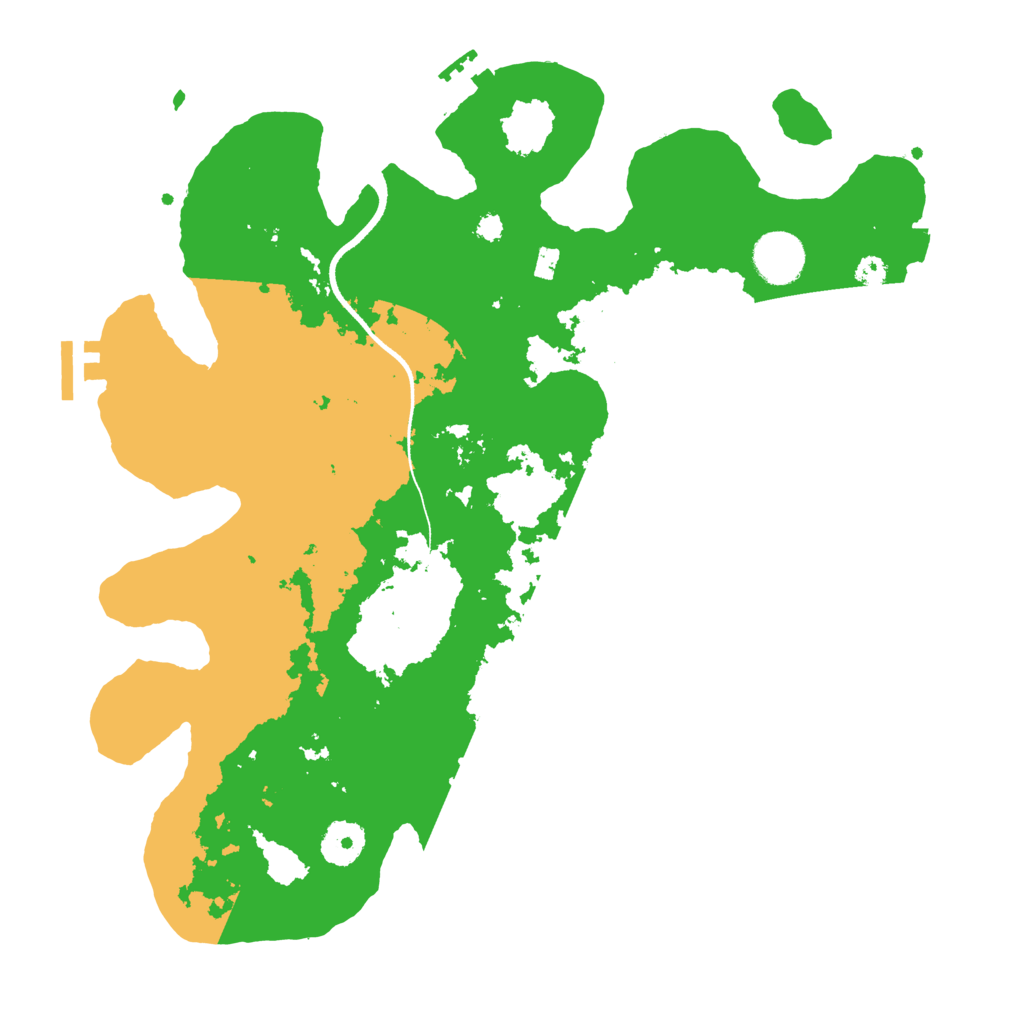 Biome Rust Map: Procedural Map, Size: 3500, Seed: 58058329