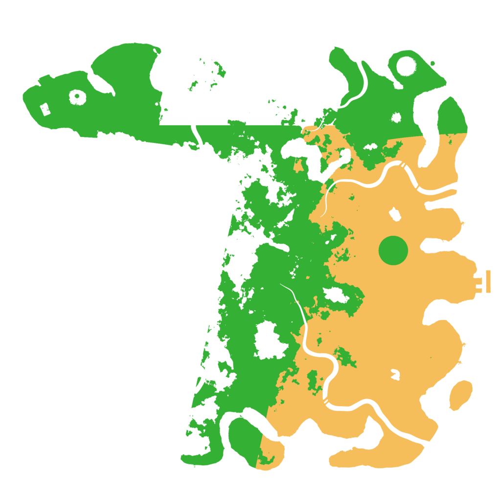 Biome Rust Map: Procedural Map, Size: 4500, Seed: 1123445