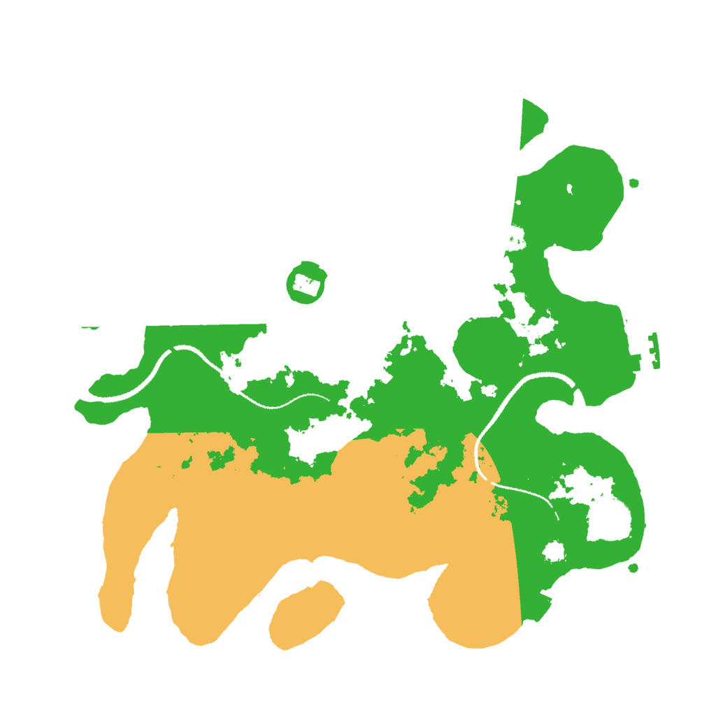 Biome Rust Map: Procedural Map, Size: 3000, Seed: 21579256