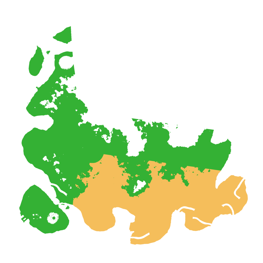 Biome Rust Map: Procedural Map, Size: 3500, Seed: 612342