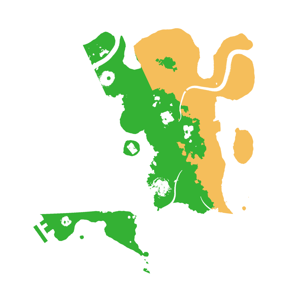 Biome Rust Map: Procedural Map, Size: 3000, Seed: 493277428