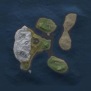 Thumbnail Rust Map: Procedural Map, Size: 1500, Seed: 3648, 3 Monuments