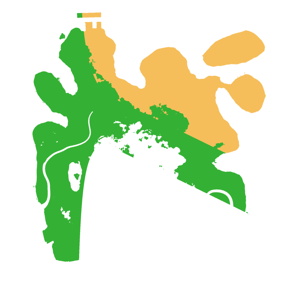 Biome Rust Map: Procedural Map, Size: 2500, Seed: 2041831398