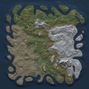 Thumbnail Rust Map: Procedural Map, Size: 5000, Seed: 720082808, 18 Monuments