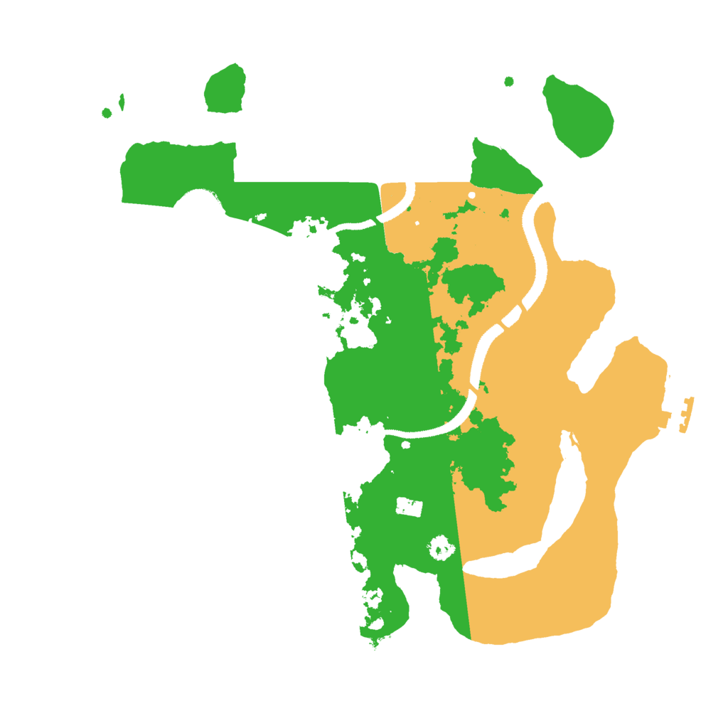 Biome Rust Map: Procedural Map, Size: 3000, Seed: 195542