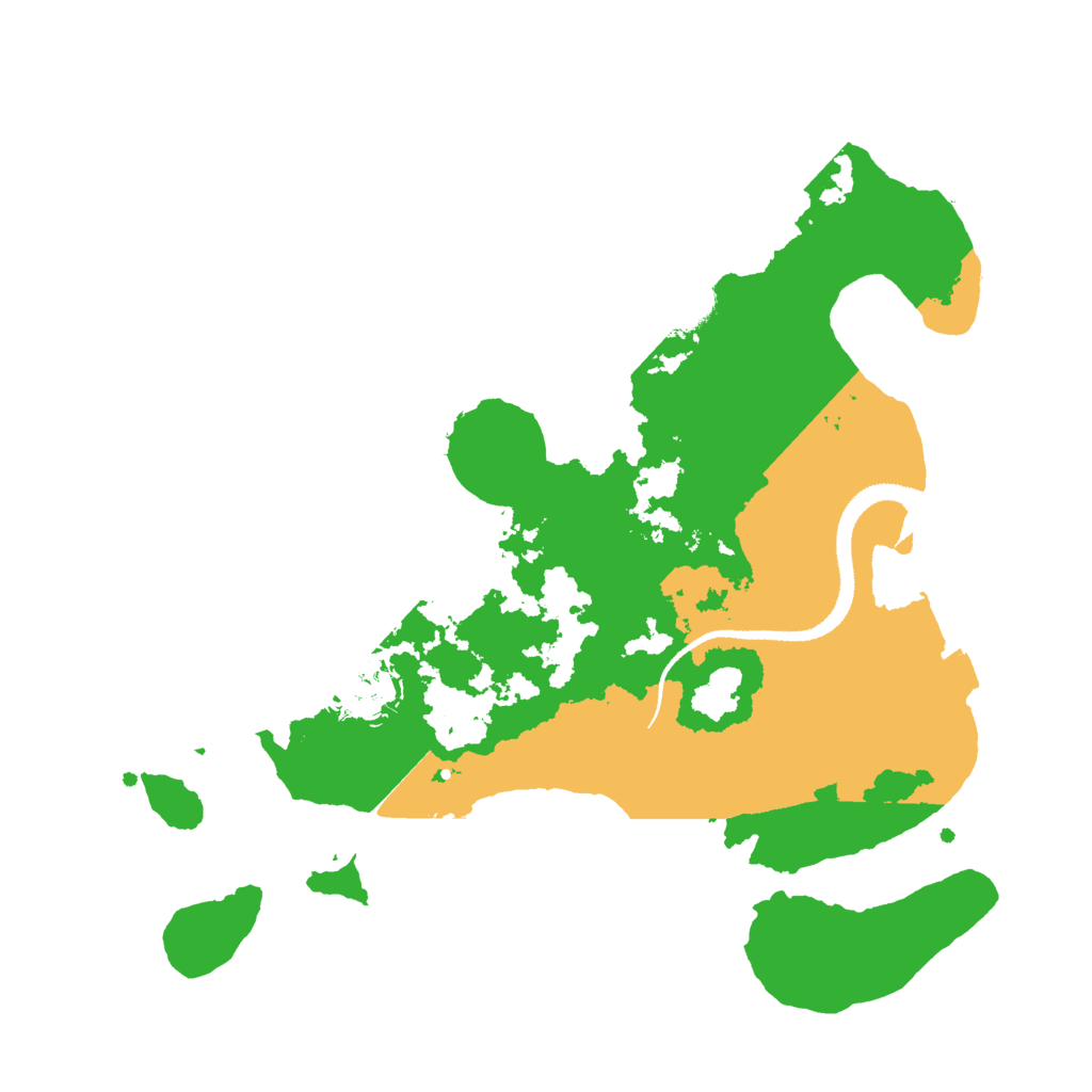 Biome Rust Map: Procedural Map, Size: 3000, Seed: 1283047