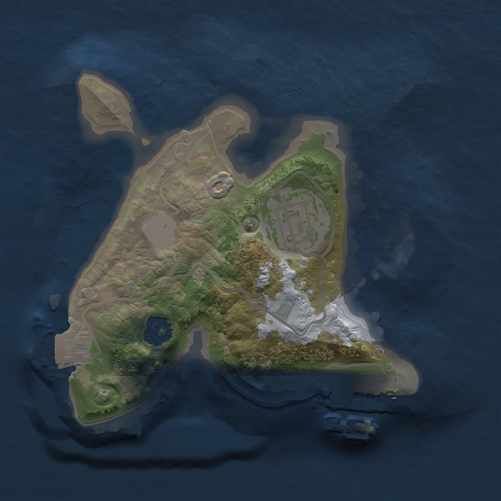 Rust Map: Procedural Map, Size: 1700, Seed: 965217, 3 Monuments