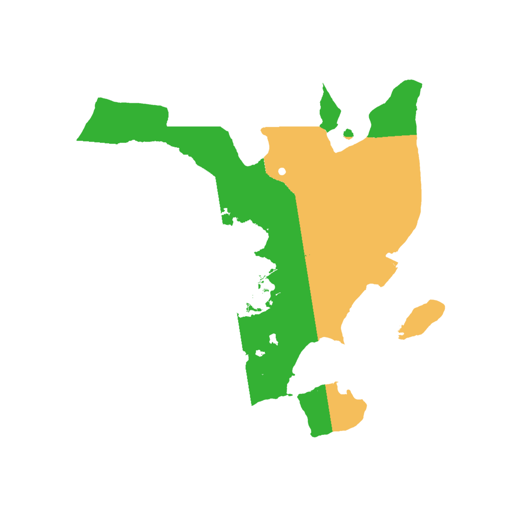 Biome Rust Map: Procedural Map, Size: 2000, Seed: 1064211454