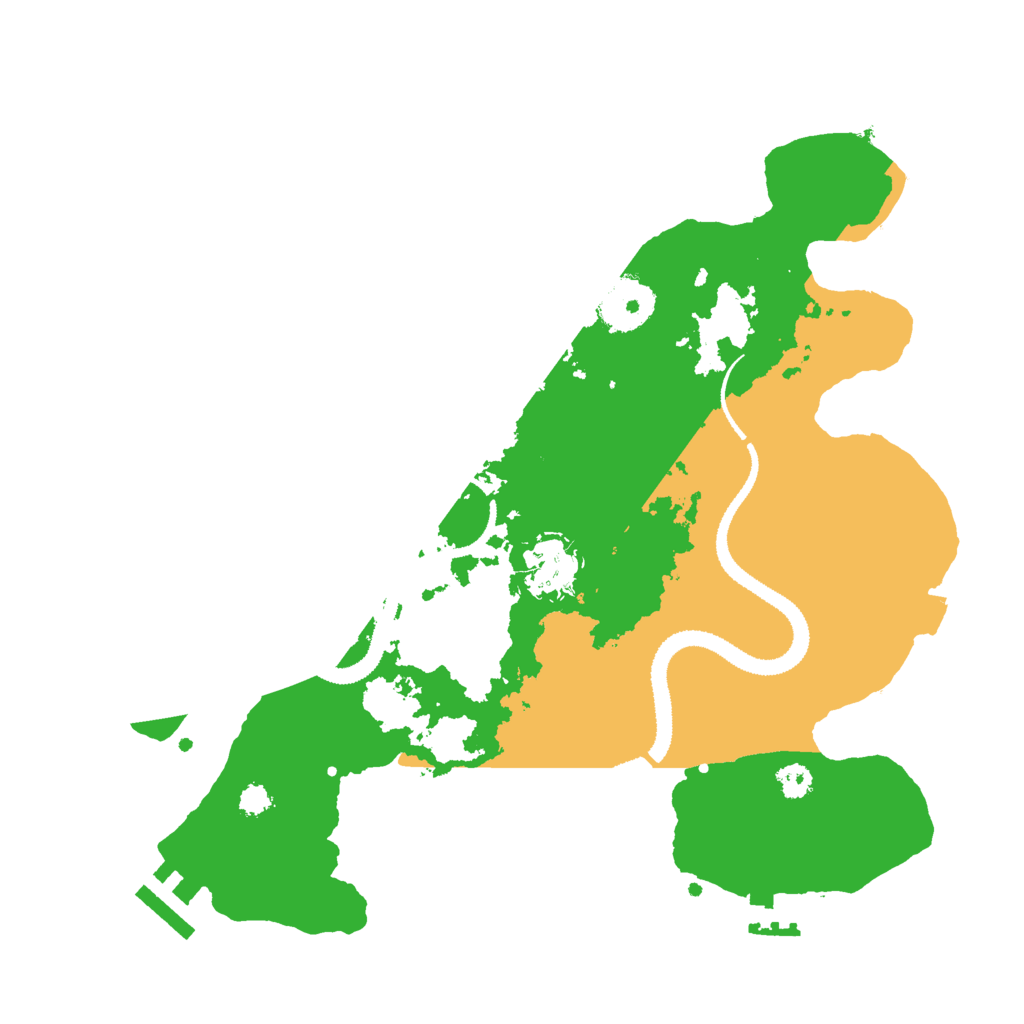 Biome Rust Map: Procedural Map, Size: 3000, Seed: 435345421