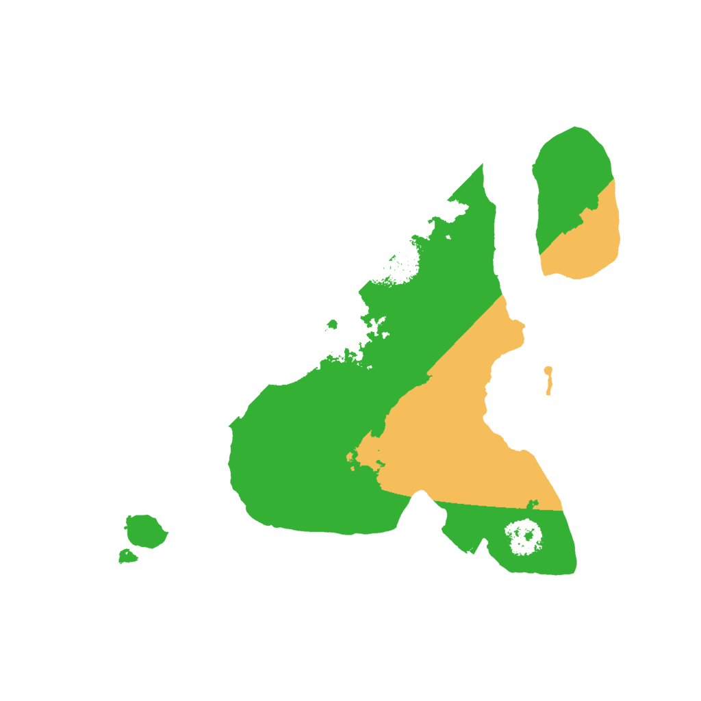 Biome Rust Map: Procedural Map, Size: 2000, Seed: 26466