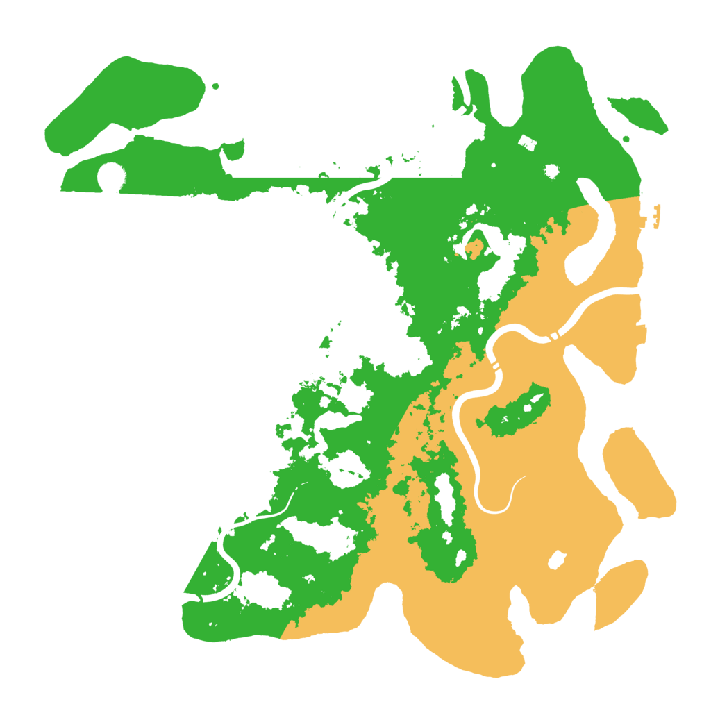 Biome Rust Map: Procedural Map, Size: 4400, Seed: 83930988