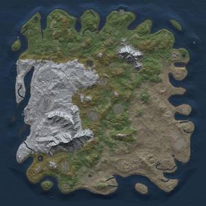 Thumbnail Rust Map: Procedural Map, Size: 5000, Seed: 723147, 19 Monuments