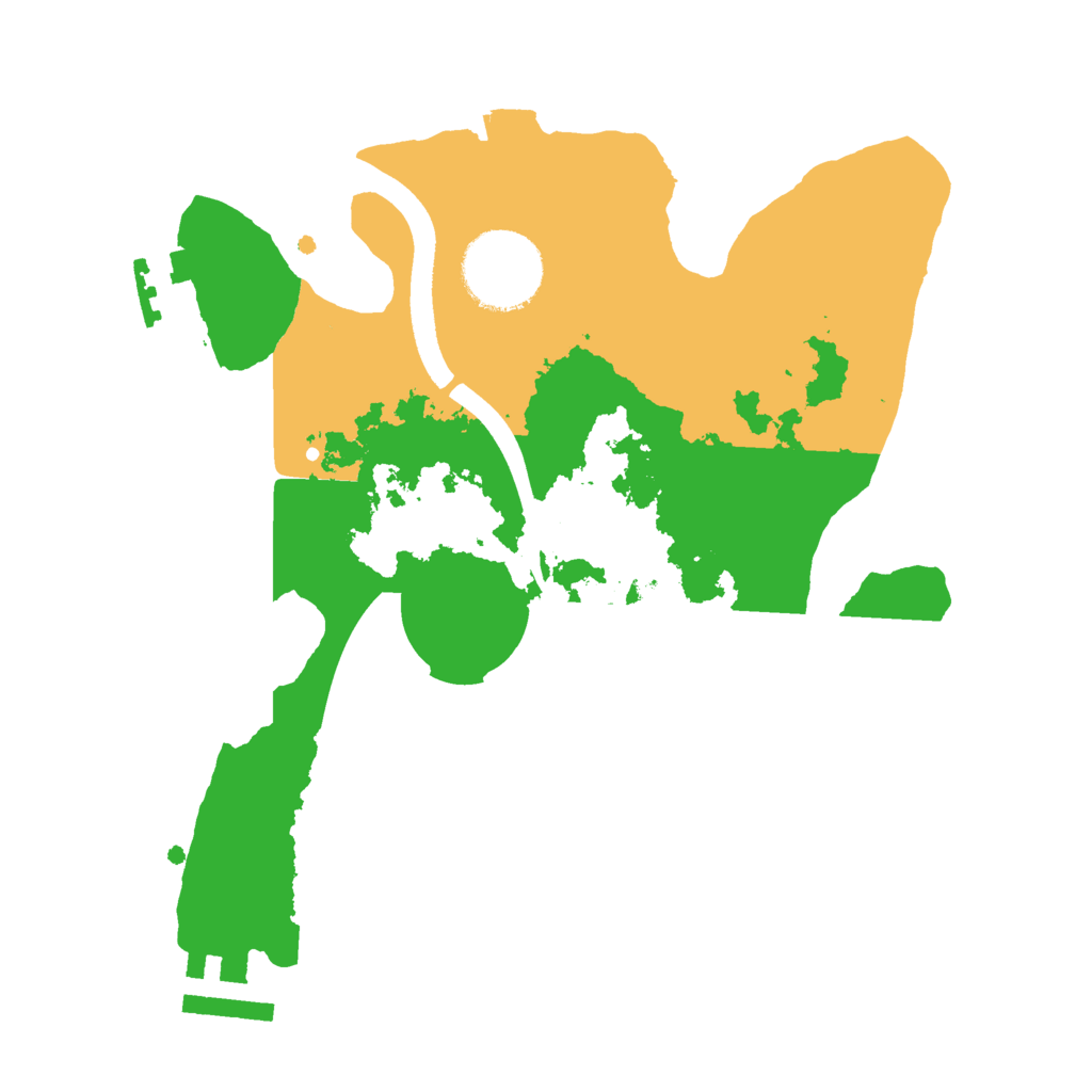 Biome Rust Map: Procedural Map, Size: 2420, Seed: 44444