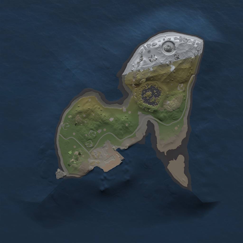 Rust Map: Procedural Map, Size: 1204, Seed: 1, 3 Monuments