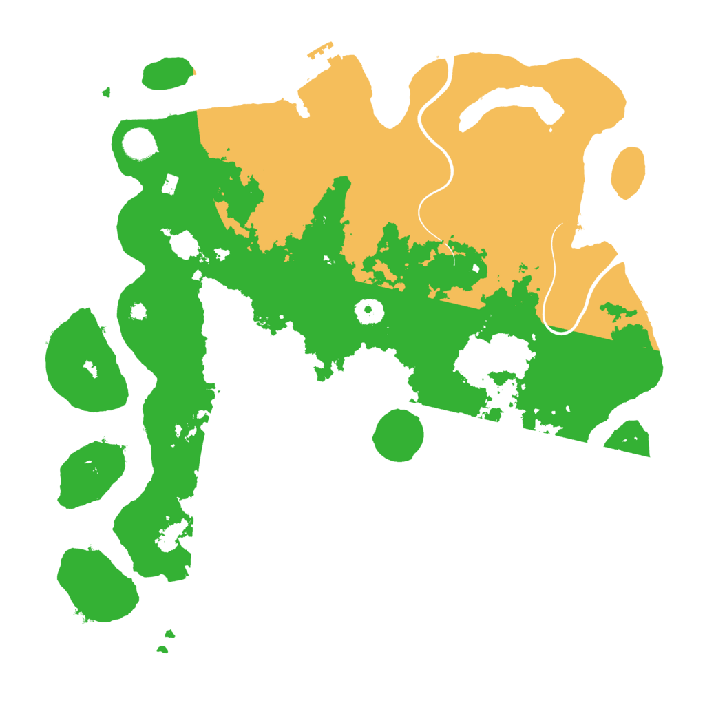 Biome Rust Map: Procedural Map, Size: 3850, Seed: 33232