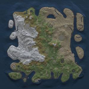 Thumbnail Rust Map: Procedural Map, Size: 3800, Seed: 69037096, 15 Monuments