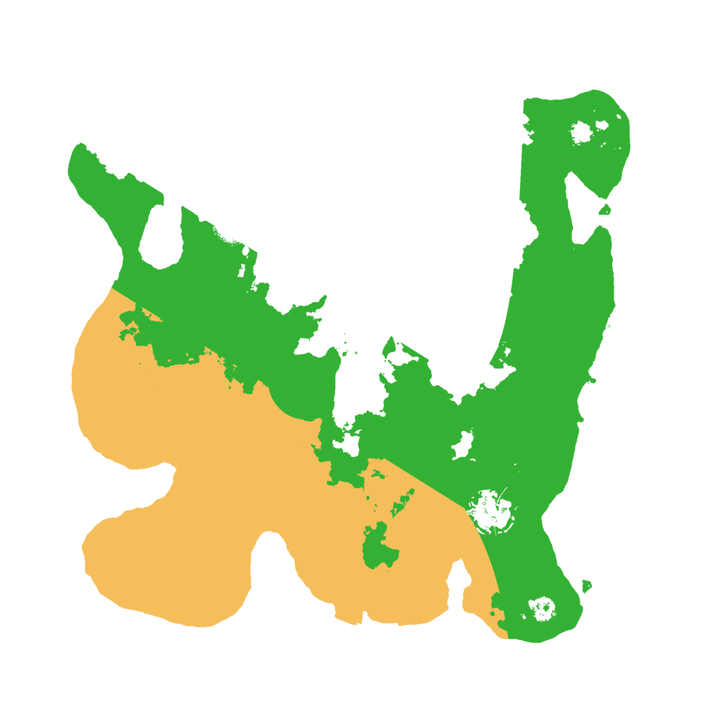 Biome Rust Map: Procedural Map, Size: 3000, Seed: 19915