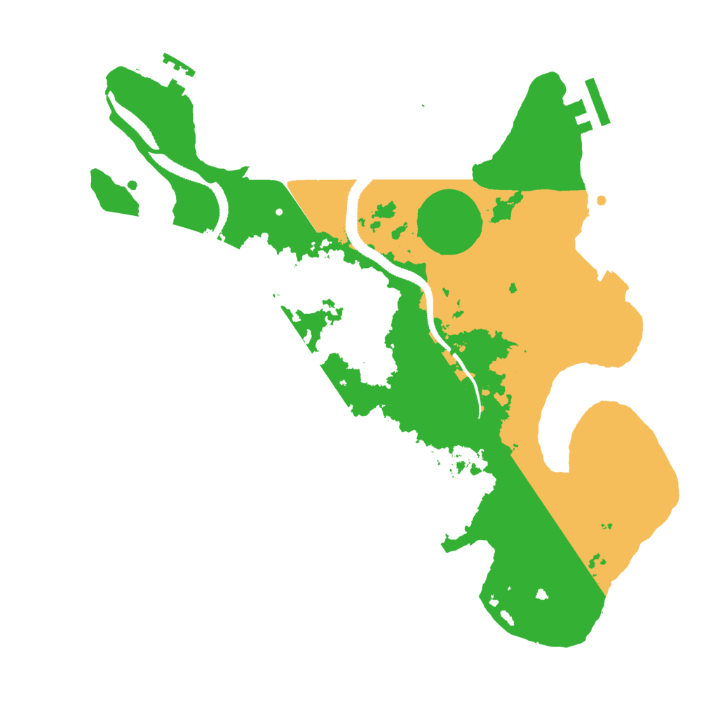 Biome Rust Map: Procedural Map, Size: 3000, Seed: 13109