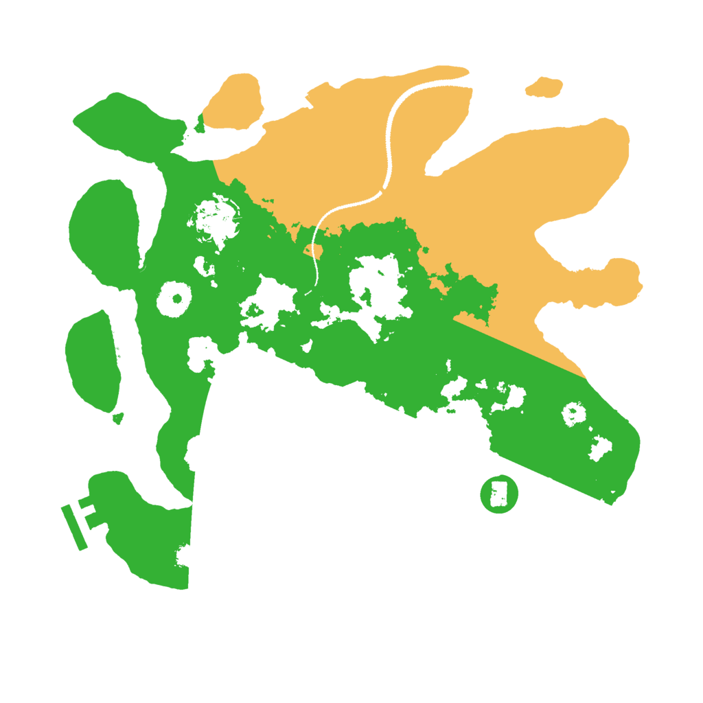 Biome Rust Map: Procedural Map, Size: 3000, Seed: 76745