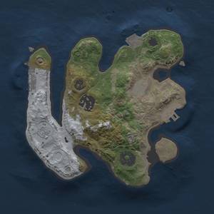 Thumbnail Rust Map: Procedural Map, Size: 2000, Seed: 741445062, 7 Monuments