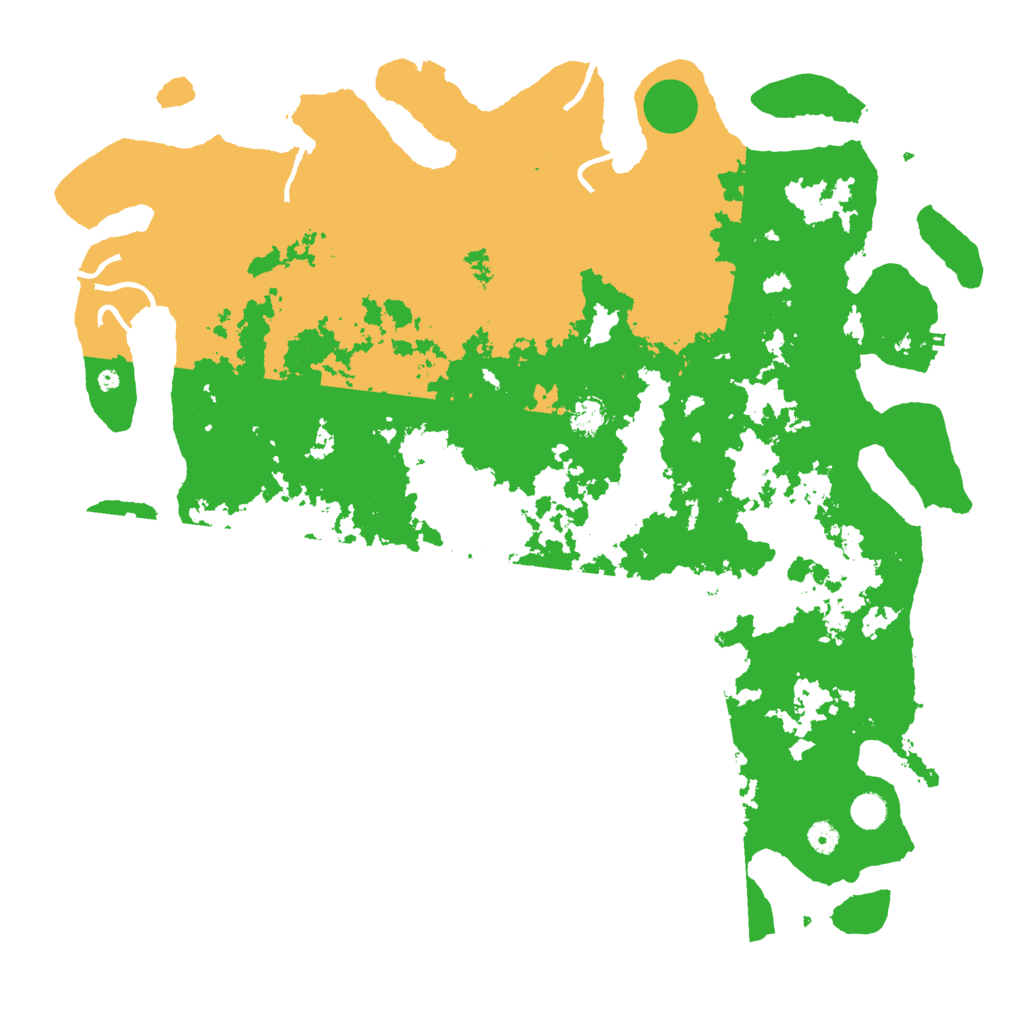 Biome Rust Map: Procedural Map, Size: 5000, Seed: 1585772847