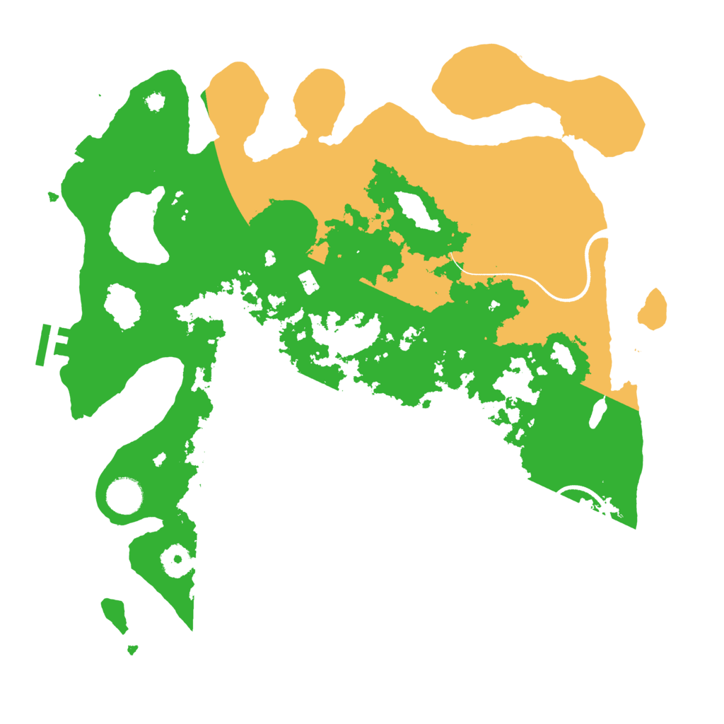 Biome Rust Map: Procedural Map, Size: 3500, Seed: 14526