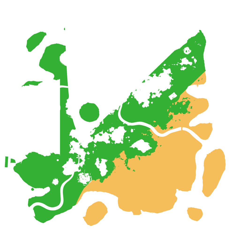 Biome Rust Map: Procedural Map, Size: 3400, Seed: 48743