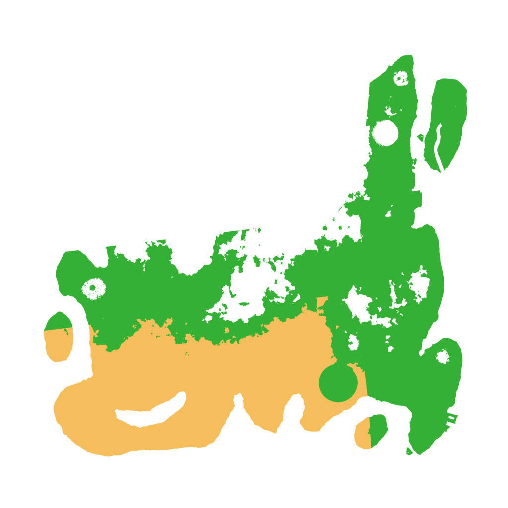 Biome Rust Map: Procedural Map, Size: 3500, Seed: 17430742