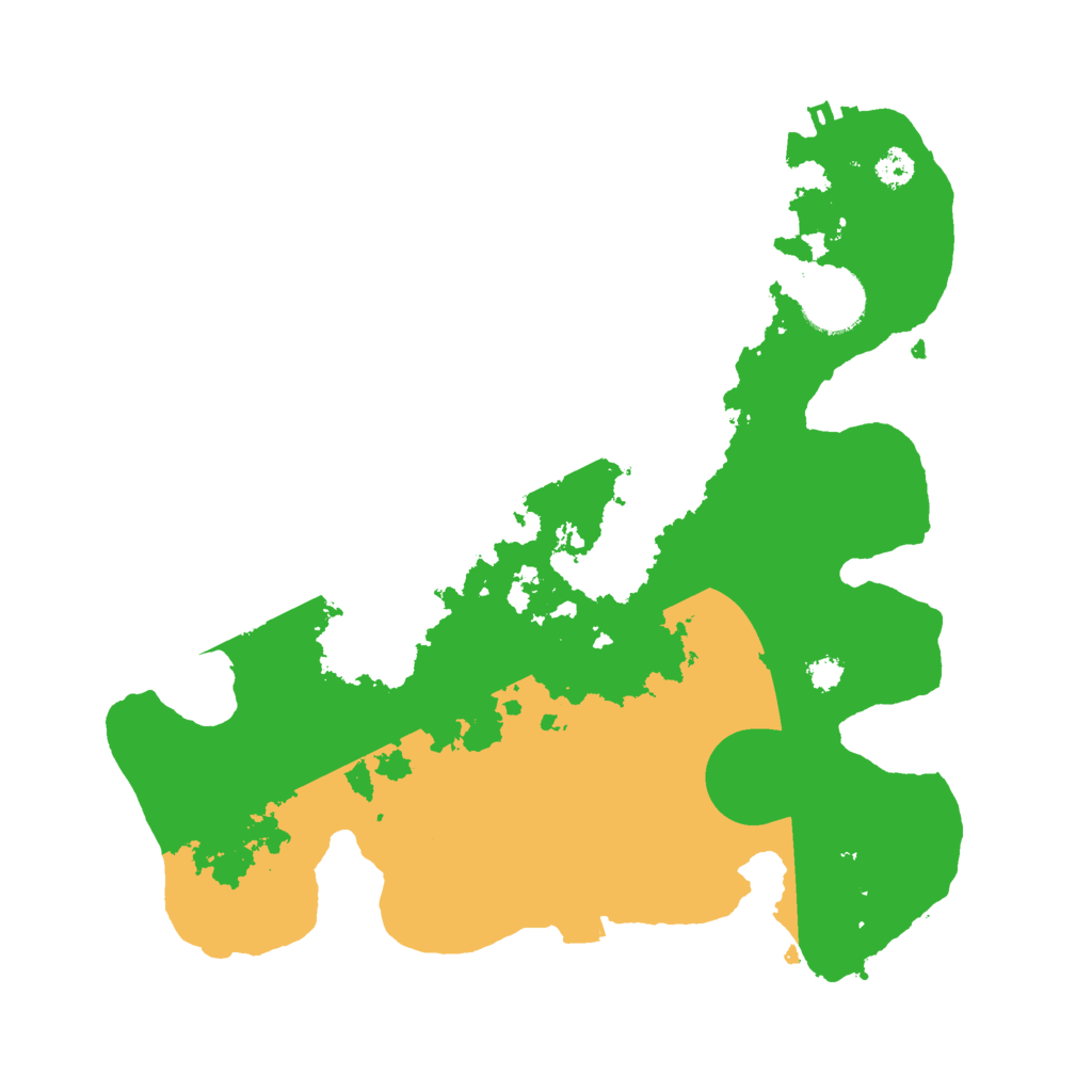 Biome Rust Map: Procedural Map, Size: 3000, Seed: 3444