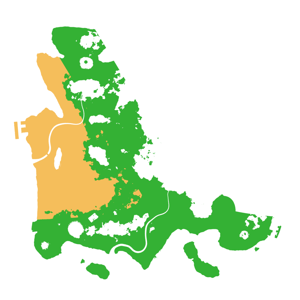Biome Rust Map: Procedural Map, Size: 3500, Seed: 1375845593