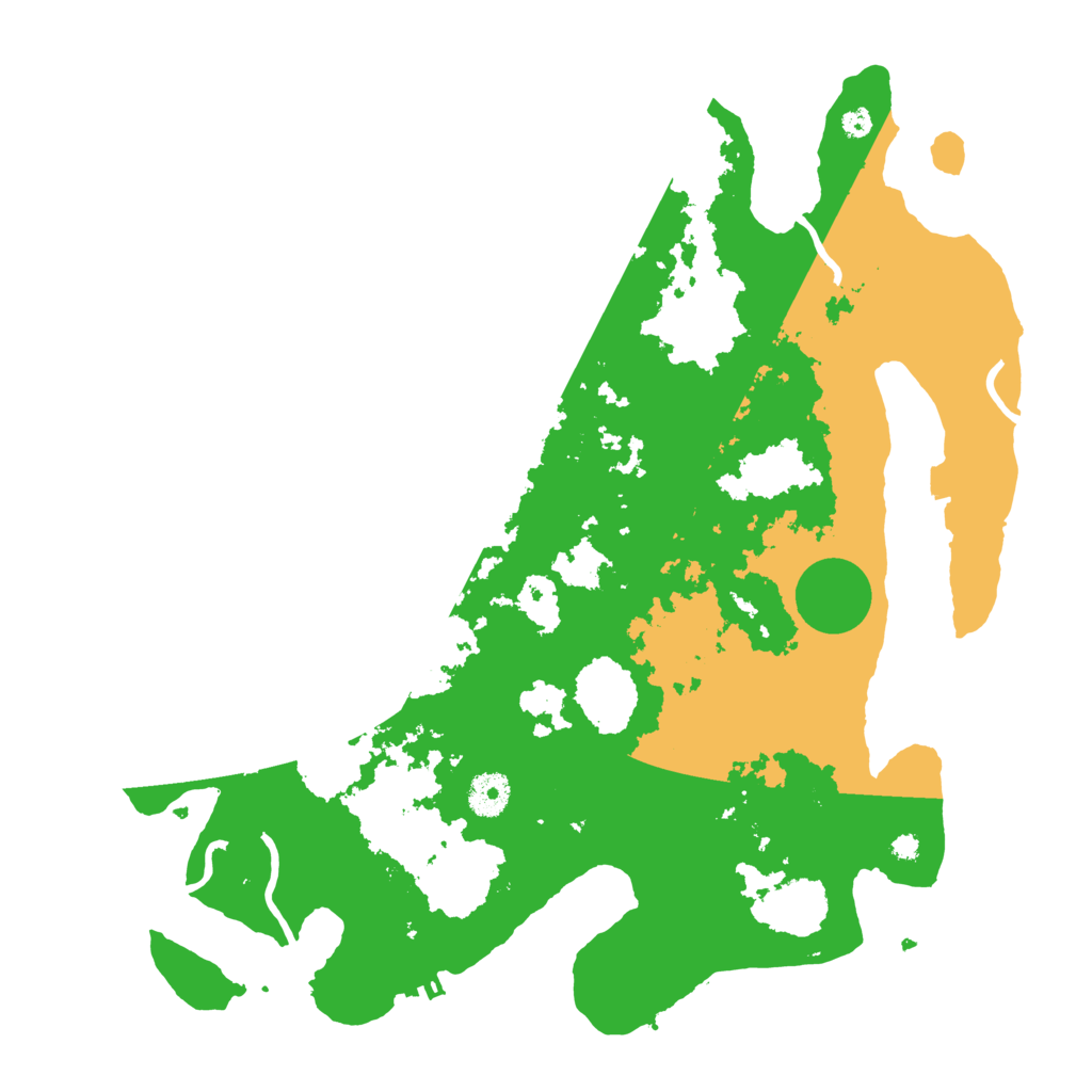 Biome Rust Map: Procedural Map, Size: 3800, Seed: 981225