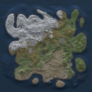 Thumbnail Rust Map: Procedural Map, Size: 3500, Seed: 41965989, 15 Monuments