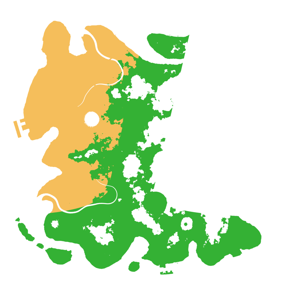 Biome Rust Map: Procedural Map, Size: 3500, Seed: 1057169447