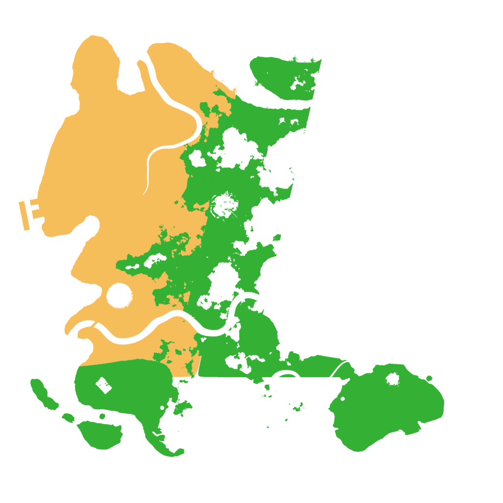 Biome Rust Map: Procedural Map, Size: 3500, Seed: 1057169447