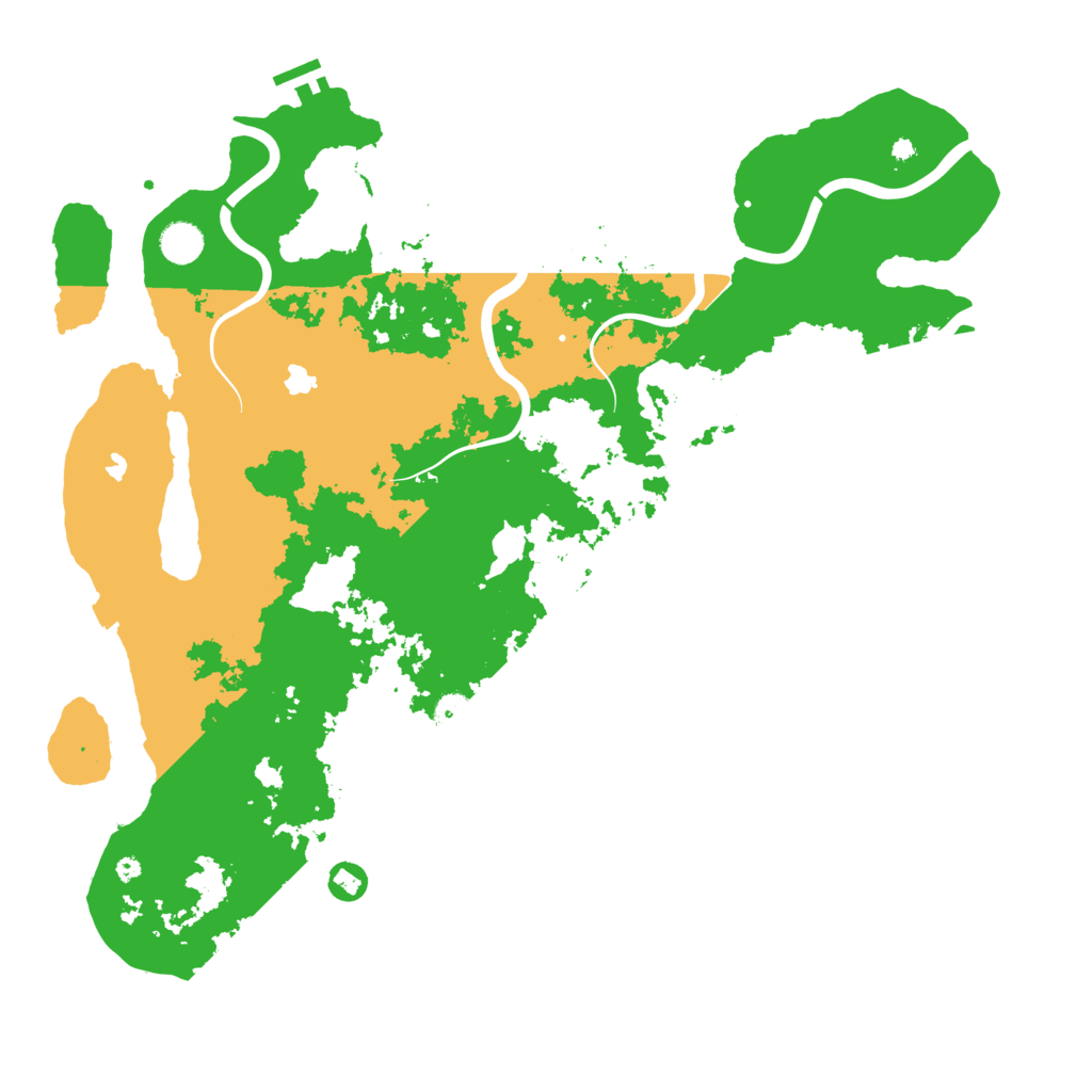 Biome Rust Map: Procedural Map, Size: 4500, Seed: 1234554321