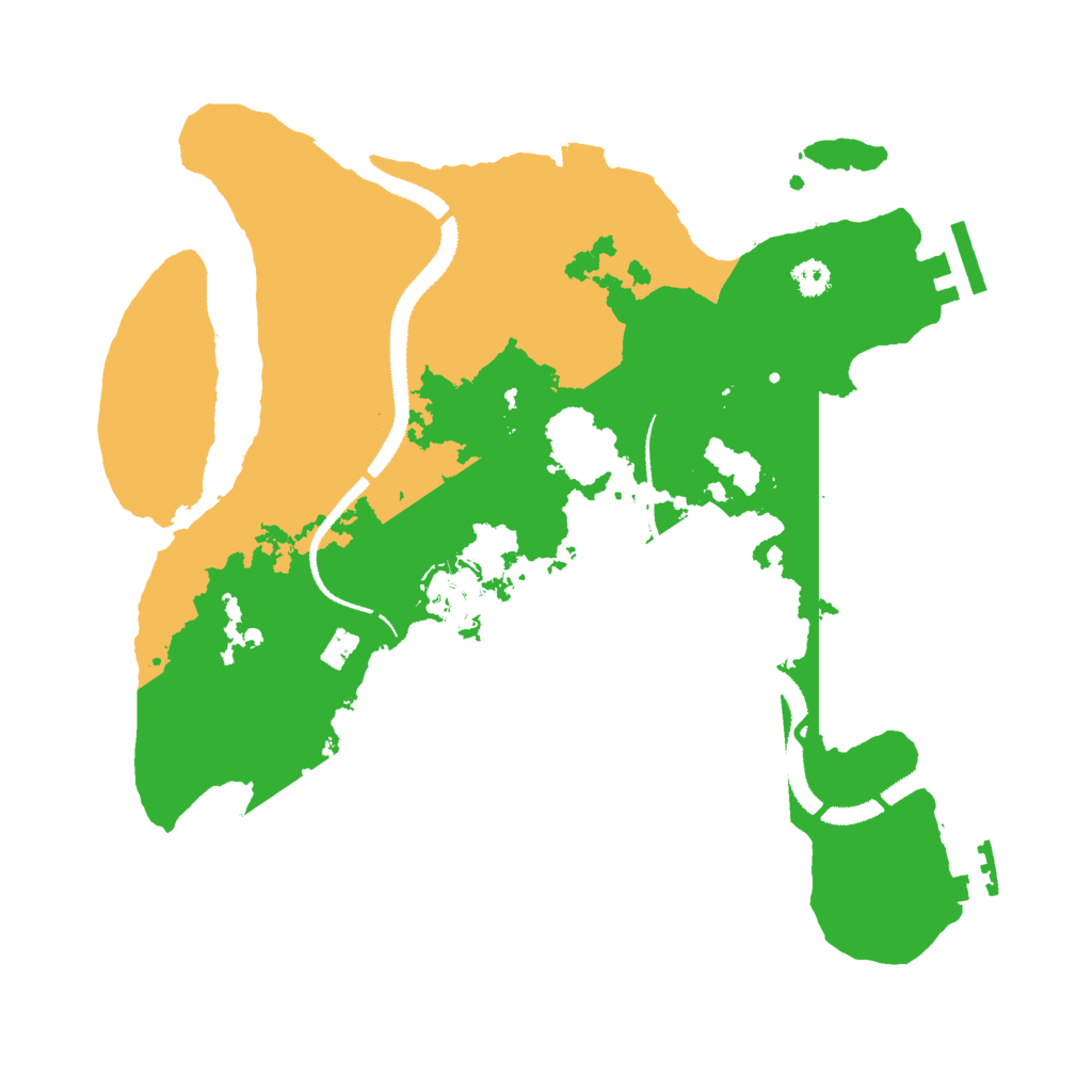 Biome Rust Map: Procedural Map, Size: 3000, Seed: 2004338948