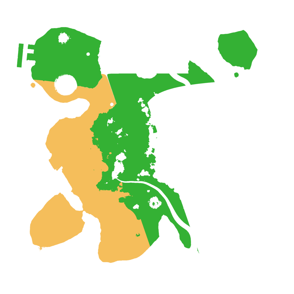 Biome Rust Map: Procedural Map, Size: 2500, Seed: 416277197