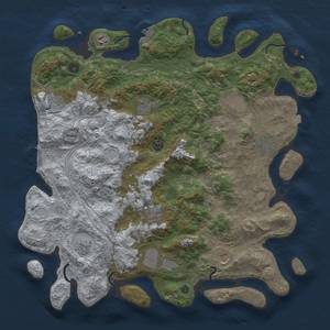 Thumbnail Rust Map: Procedural Map, Size: 4500, Seed: 192766225, 19 Monuments