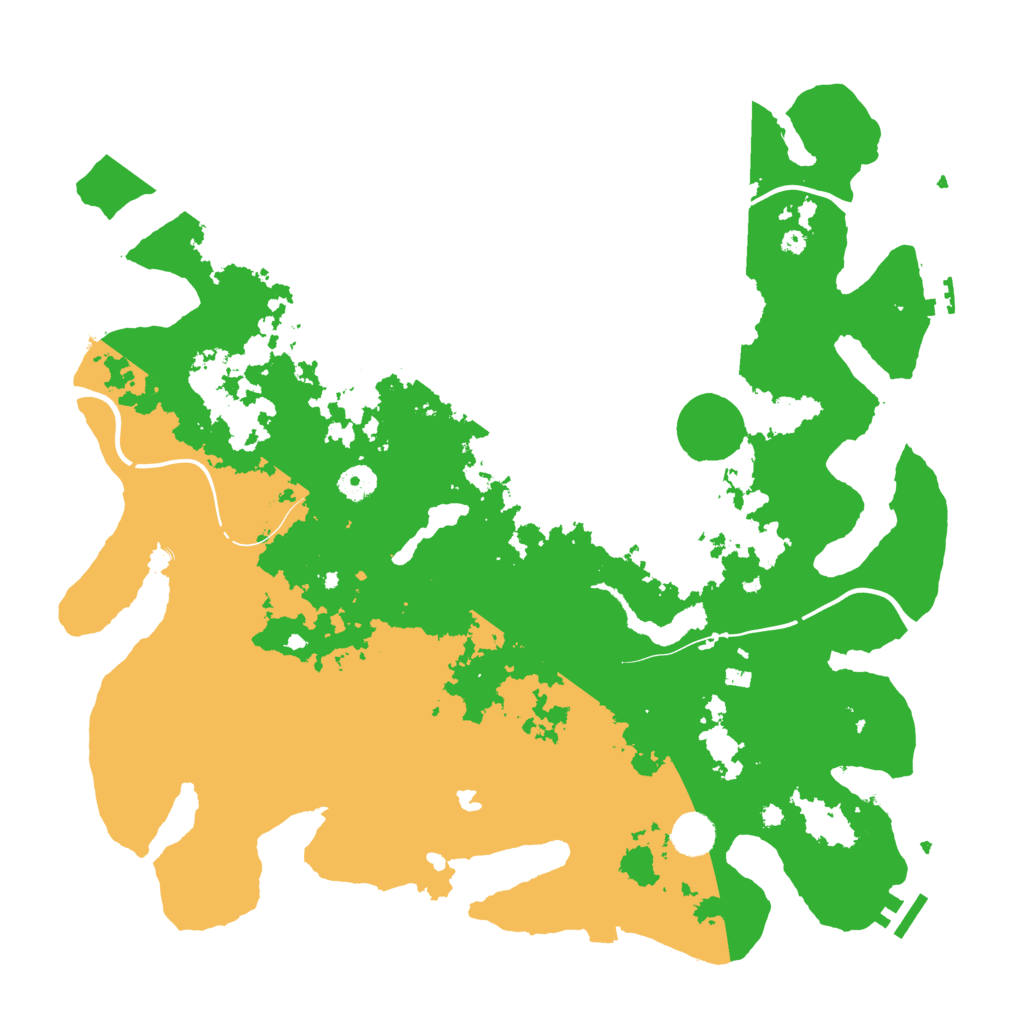 Biome Rust Map: Procedural Map, Size: 4250, Seed: 733529965